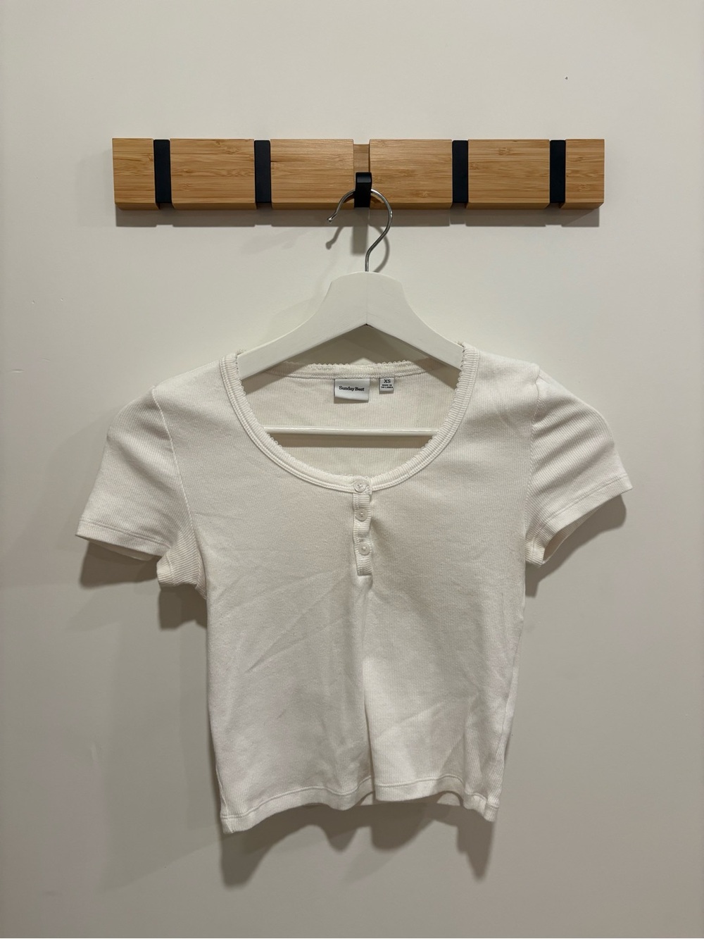 Aritzia Sunday Best White Short Sleeve